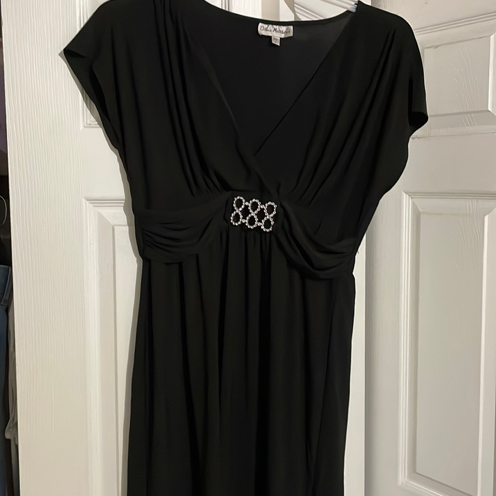 Black dress with silver accent